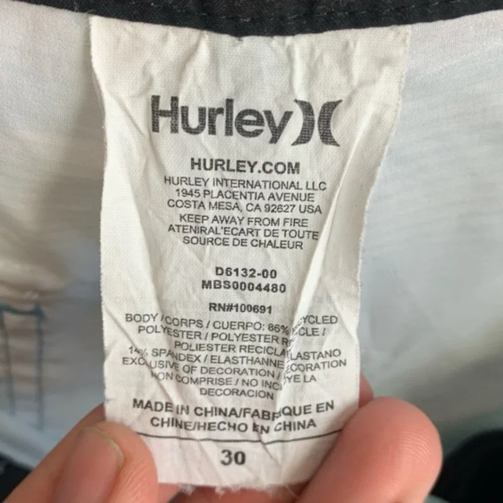 Hurley Phantom Blue Striped Board Shorts Size 30 - Picture 3 of 8